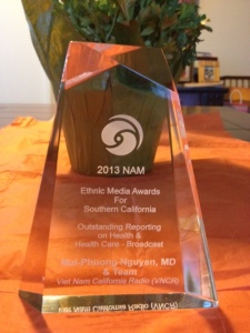 NAM Award trophy